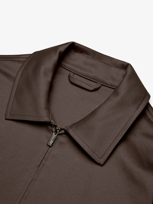 Supima Overshirt | Ebony Brown