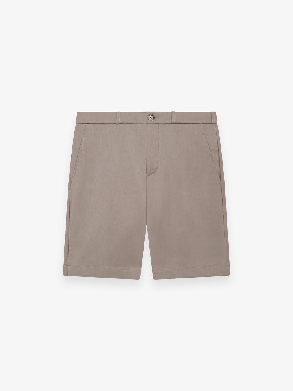 Wool Stretch Bermuda Shorts | Taupe