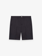 Wool Stretch Bermuda Shorts | Dark Navy