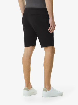Wool Stretch Bermuda Shorts | Black