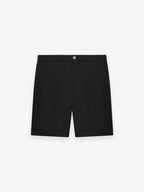 Wool Stretch Bermuda Shorts | Black