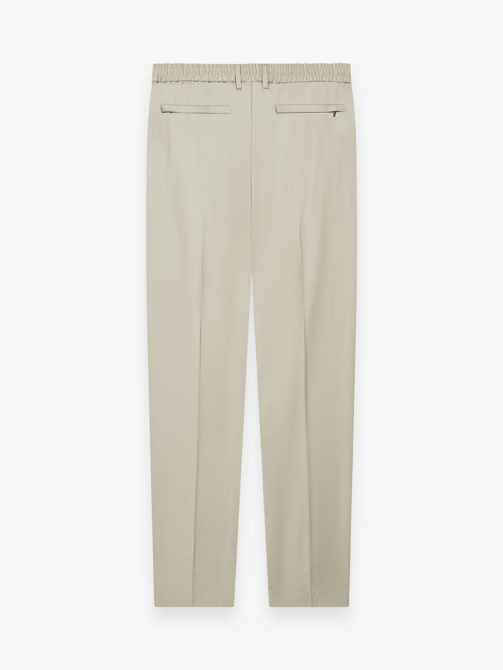 Wool Stretch Trousers | Stone