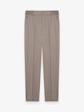 Wool Stretch Trousers | Taupe