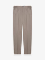 Wool Stretch Trousers | Taupe
