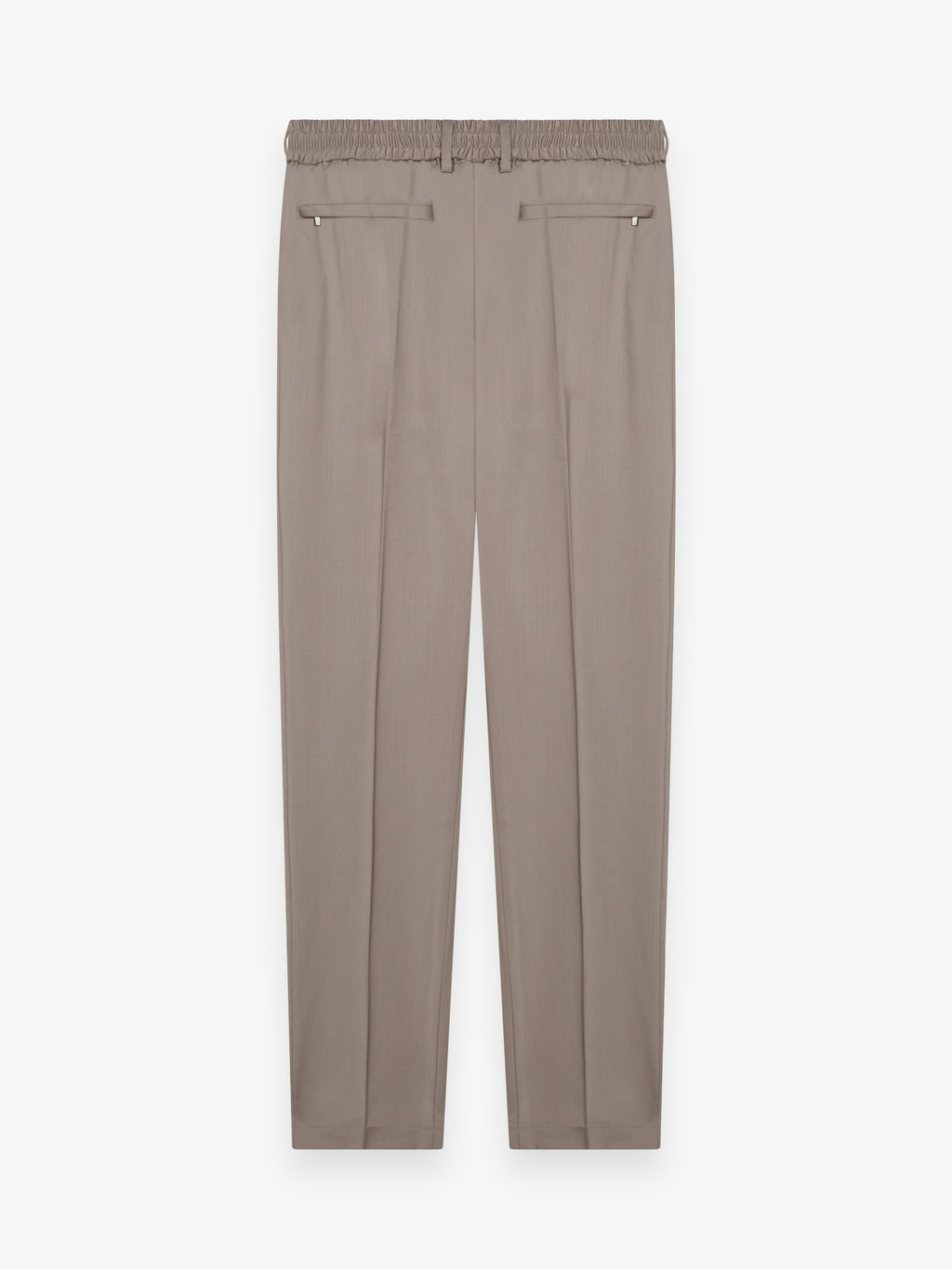 Wool Stretch Trousers | Taupe