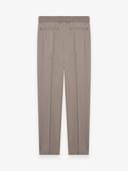 Wool Stretch Trousers | Taupe