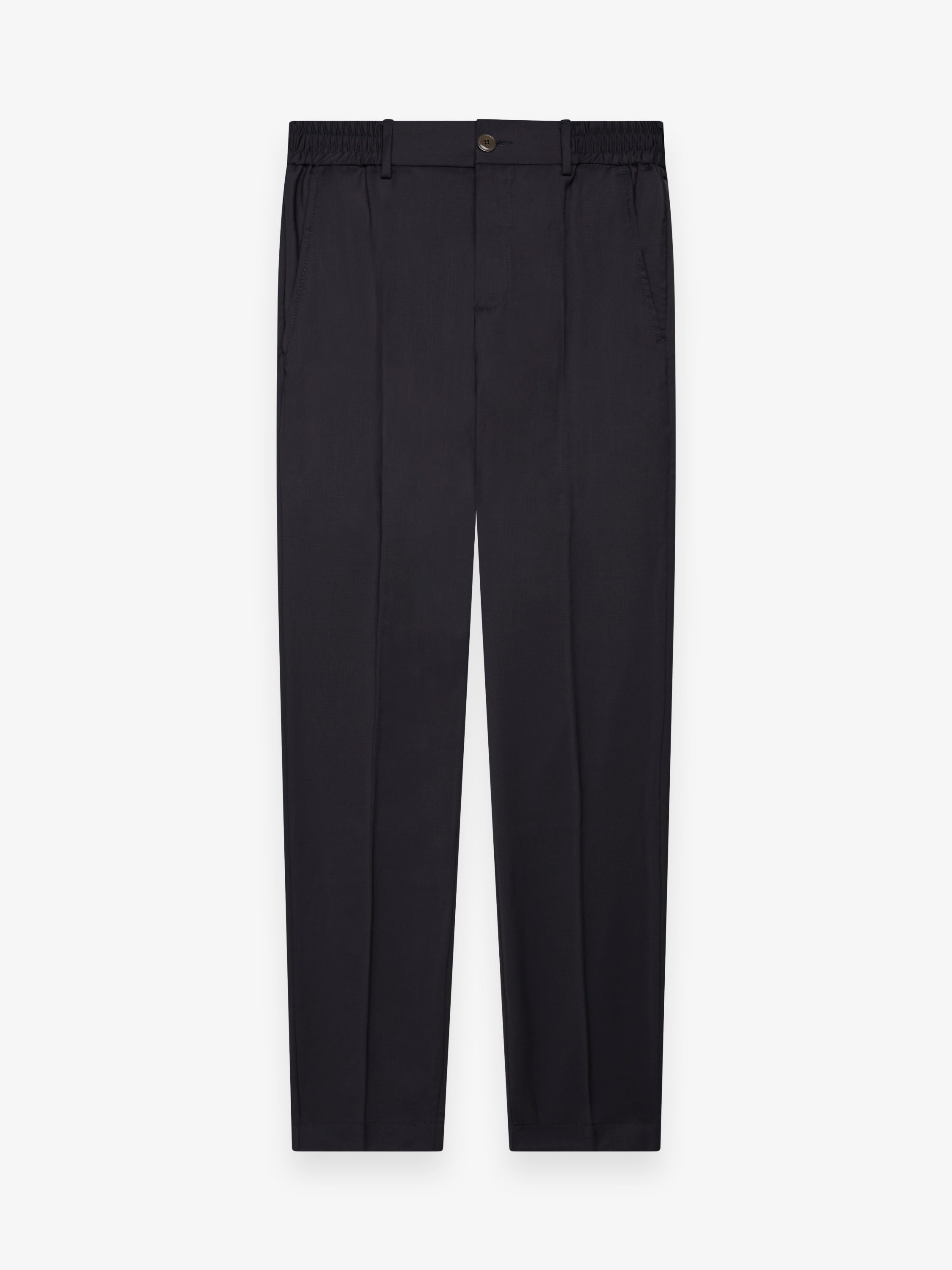 Wool Stretch Trousers | Dark Navy
