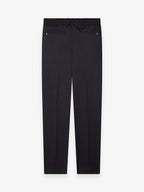 Wool Stretch Trousers | Dark Navy