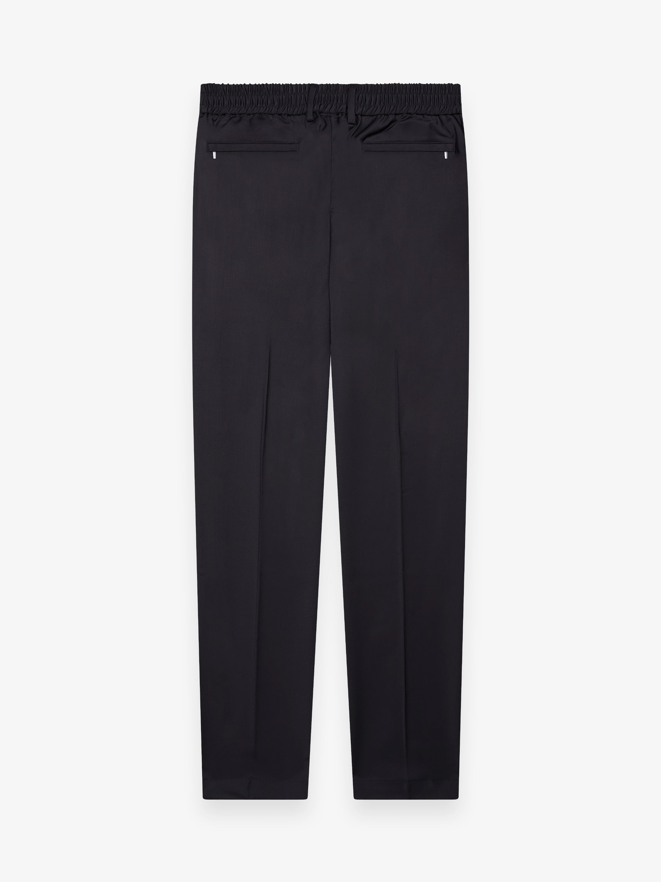 Wool Stretch Trousers | Dark Navy