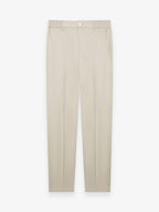 Wool Stretch Trousers | Light Beige