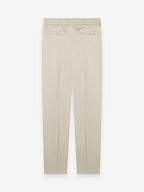 Wool Stretch Trousers | Light Beige