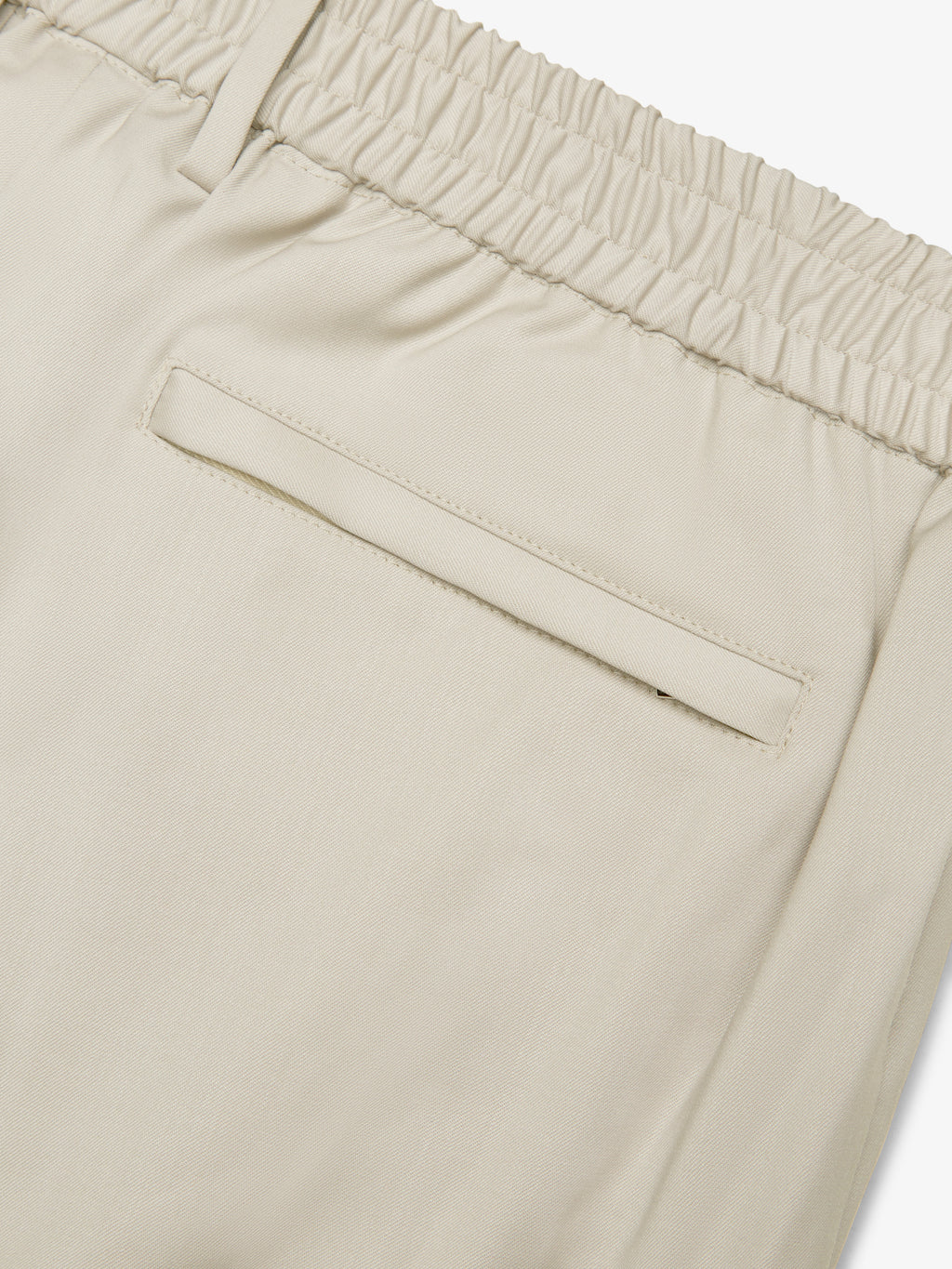 Wool Stretch Trousers | Light Beige