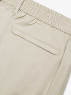 Wool Stretch Trousers | Light Beige