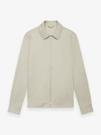 Wool Stretch Overshirt | Stone