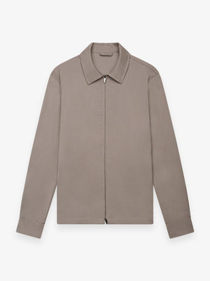 Wool Stretch Overshirt | Taupe