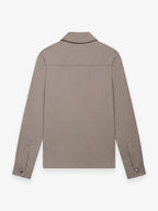 Wool Stretch Overshirt | Taupe