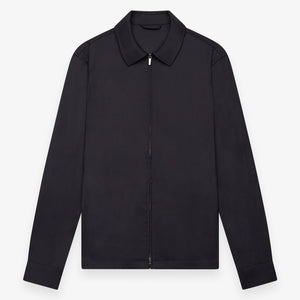 Wool Stretch Overshirt | Dark Navy