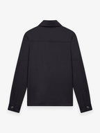 Wool Stretch Overshirt | Dark Navy