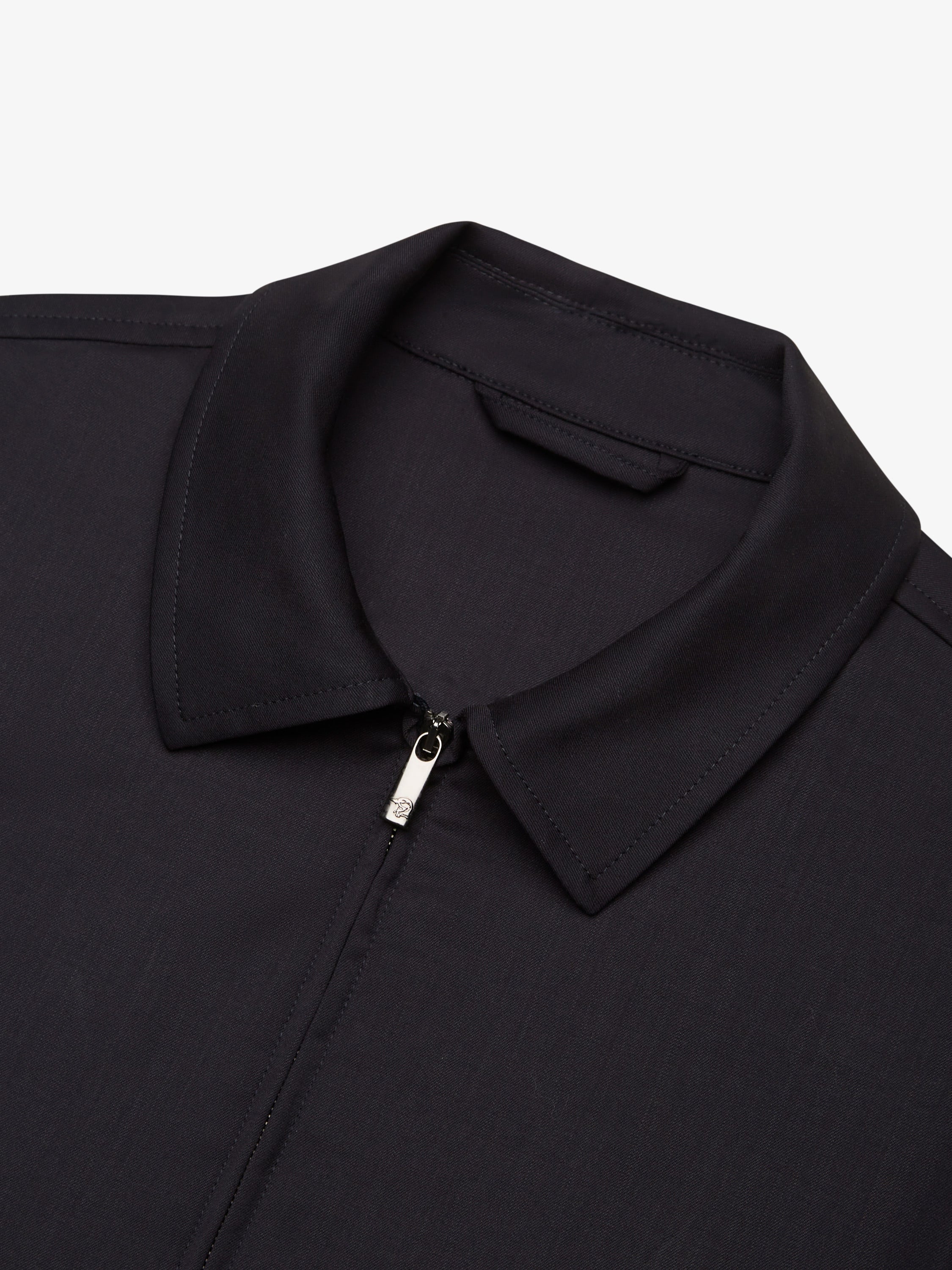 Wool Stretch Overshirt | Dark Navy