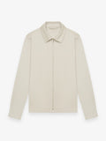 Wool Stretch Overshirt | Light Beige