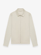 Wool Stretch Overshirt | Light Beige