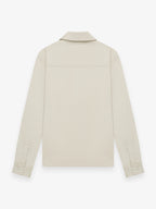 Wool Stretch Overshirt | Light Beige