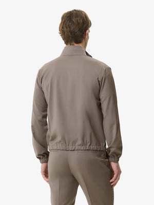 Wool Stretch Blouson | Taupe