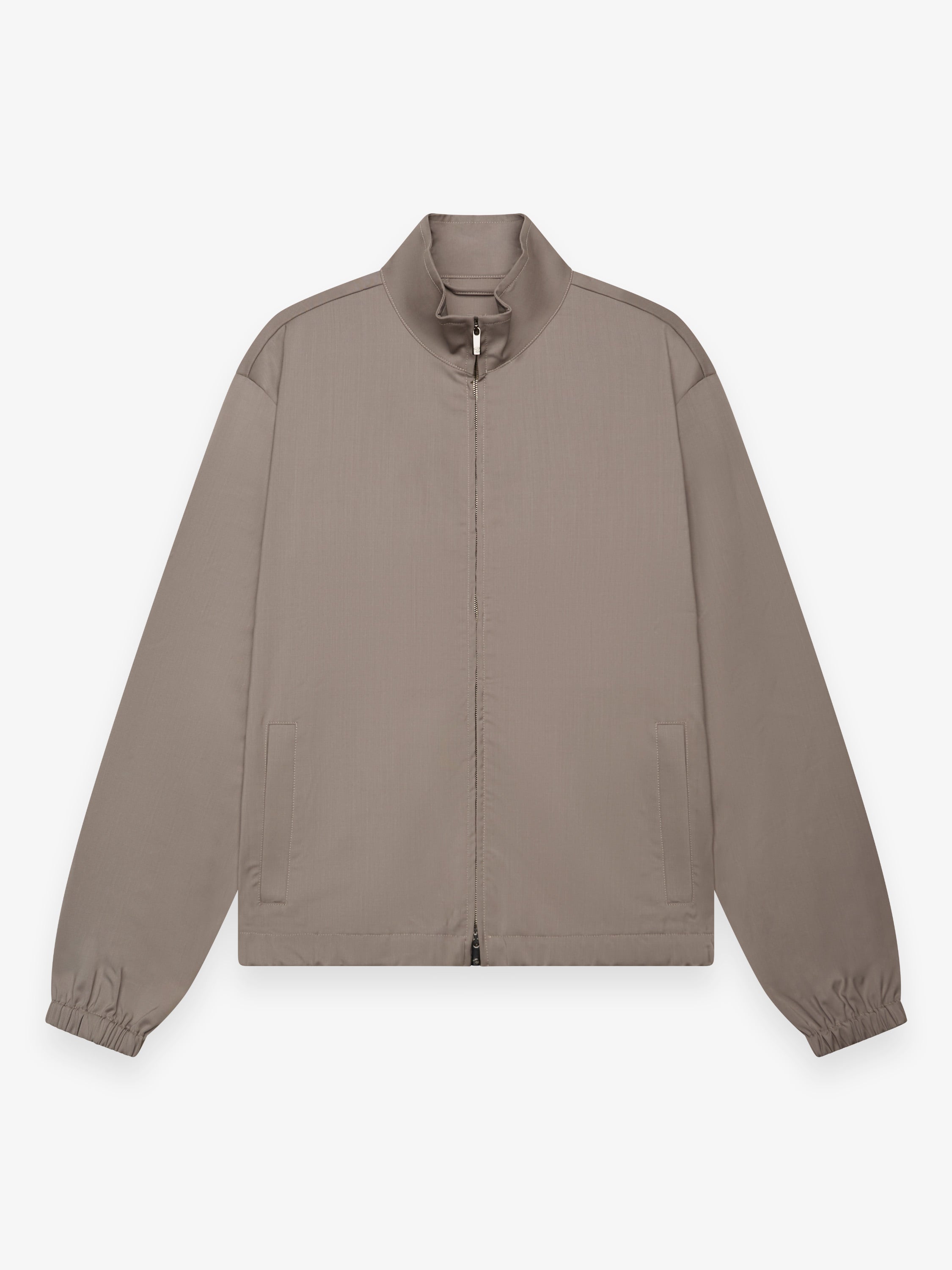 Wool Stretch Blouson | Taupe