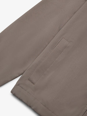 Wool Stretch Blouson | Taupe