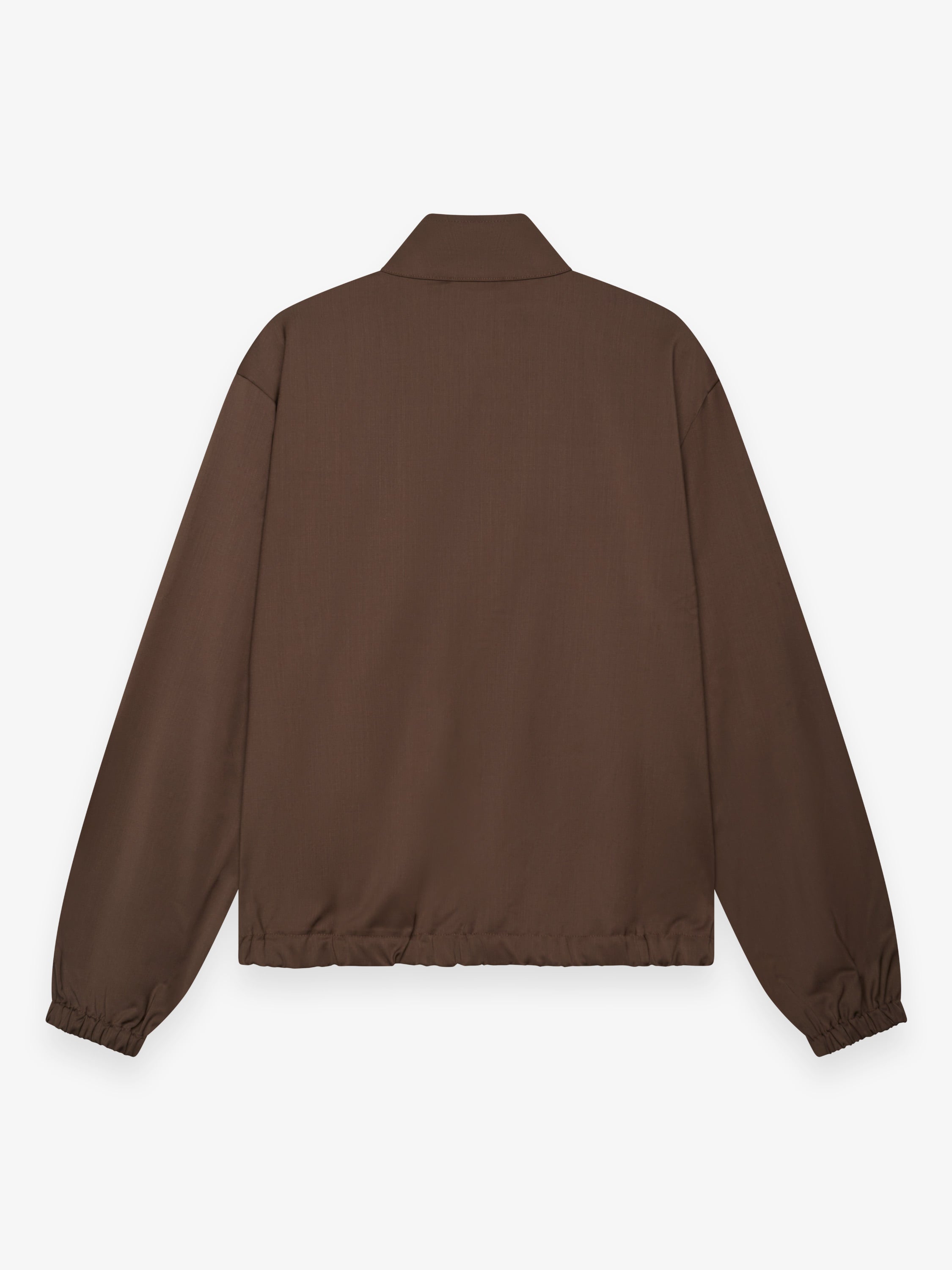 Wool Stretch Blouson | Dark Brown