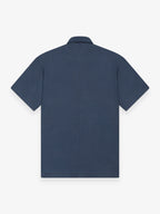 Linen Stretch Shirt S/S | Navy
