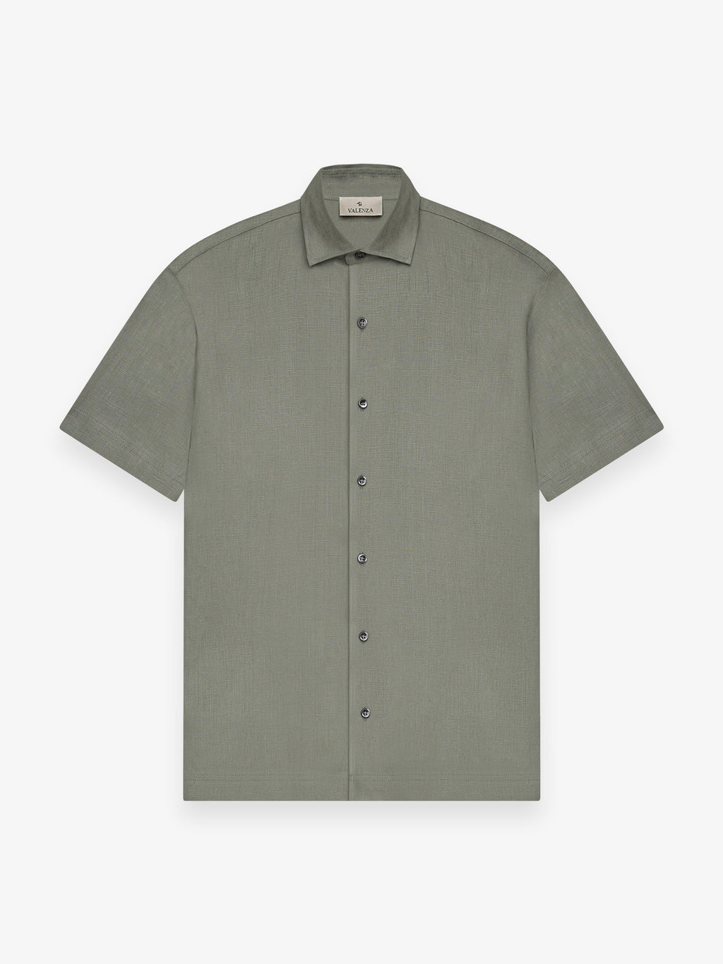 Linen Stretch Shirt S/S | Sage Green
