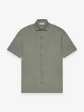 Linen Stretch Shirt S/S | Sage Green