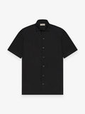 Linen Stretch Shirt S/S | Black