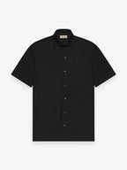 Linen Stretch Shirt S/S | Black