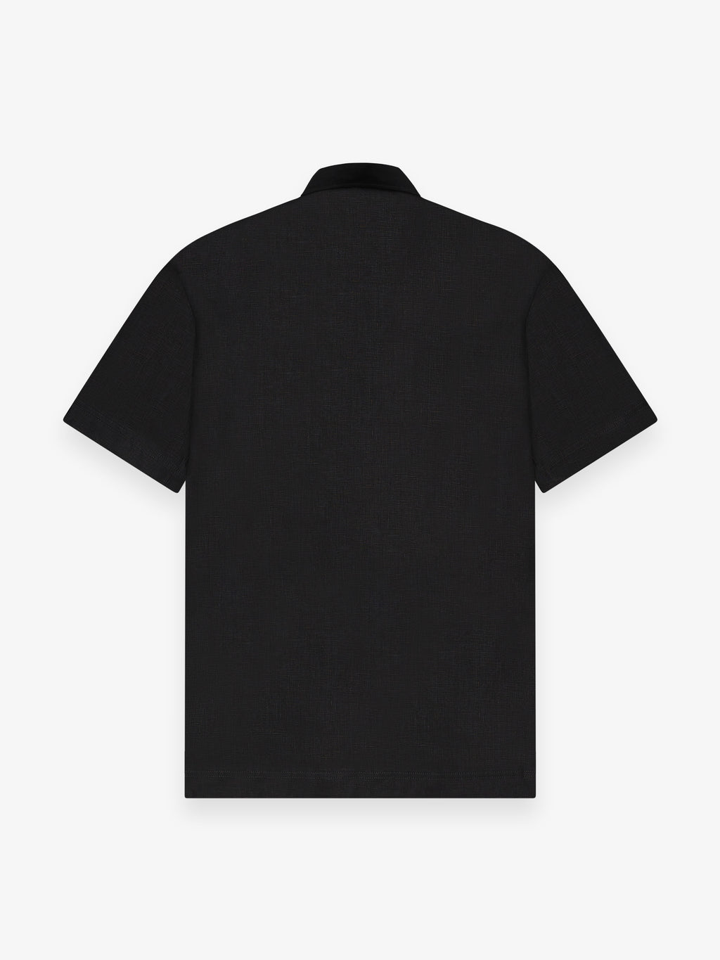 Linen Stretch Shirt S/S | Black