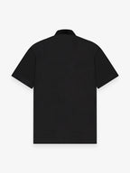 Linen Stretch Shirt S/S | Black