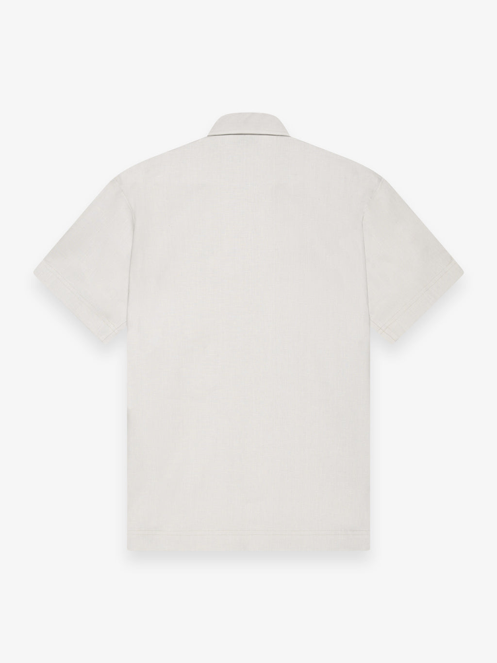 Linnen Stretch Shirt Korte Mouwen | Lichtgrijs