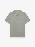 Linen Stretch Bowling Shirt S/S | Sage Green