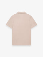Linen Stretch Bowling Shirt S/S | Light Beige