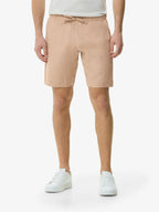 Linnen Stretch Sportshorts | Hazelnoot