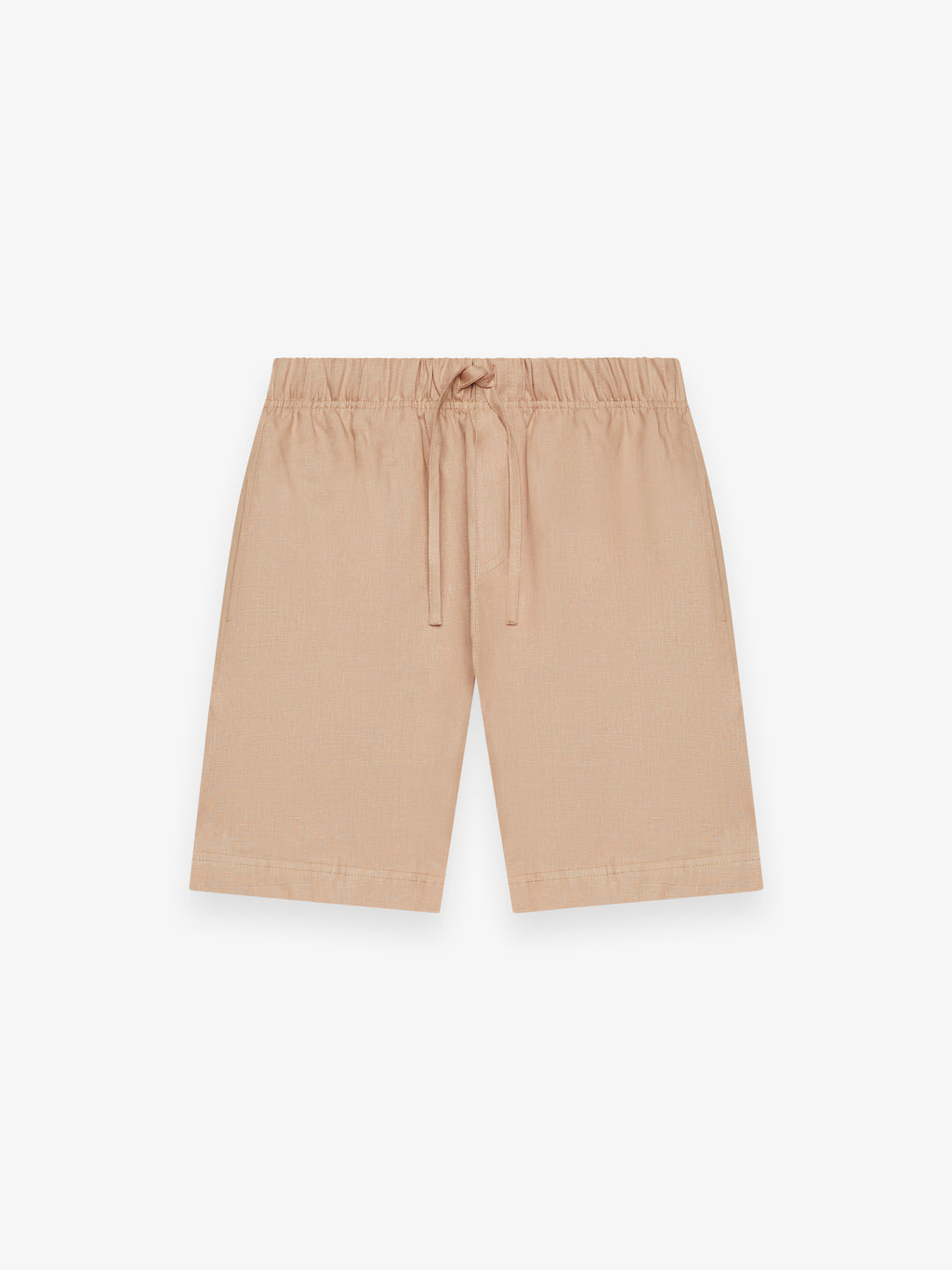 Linnen Stretch Sportshorts | Hazelnoot