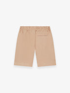Linnen Stretch Sportshorts | Hazelnoot