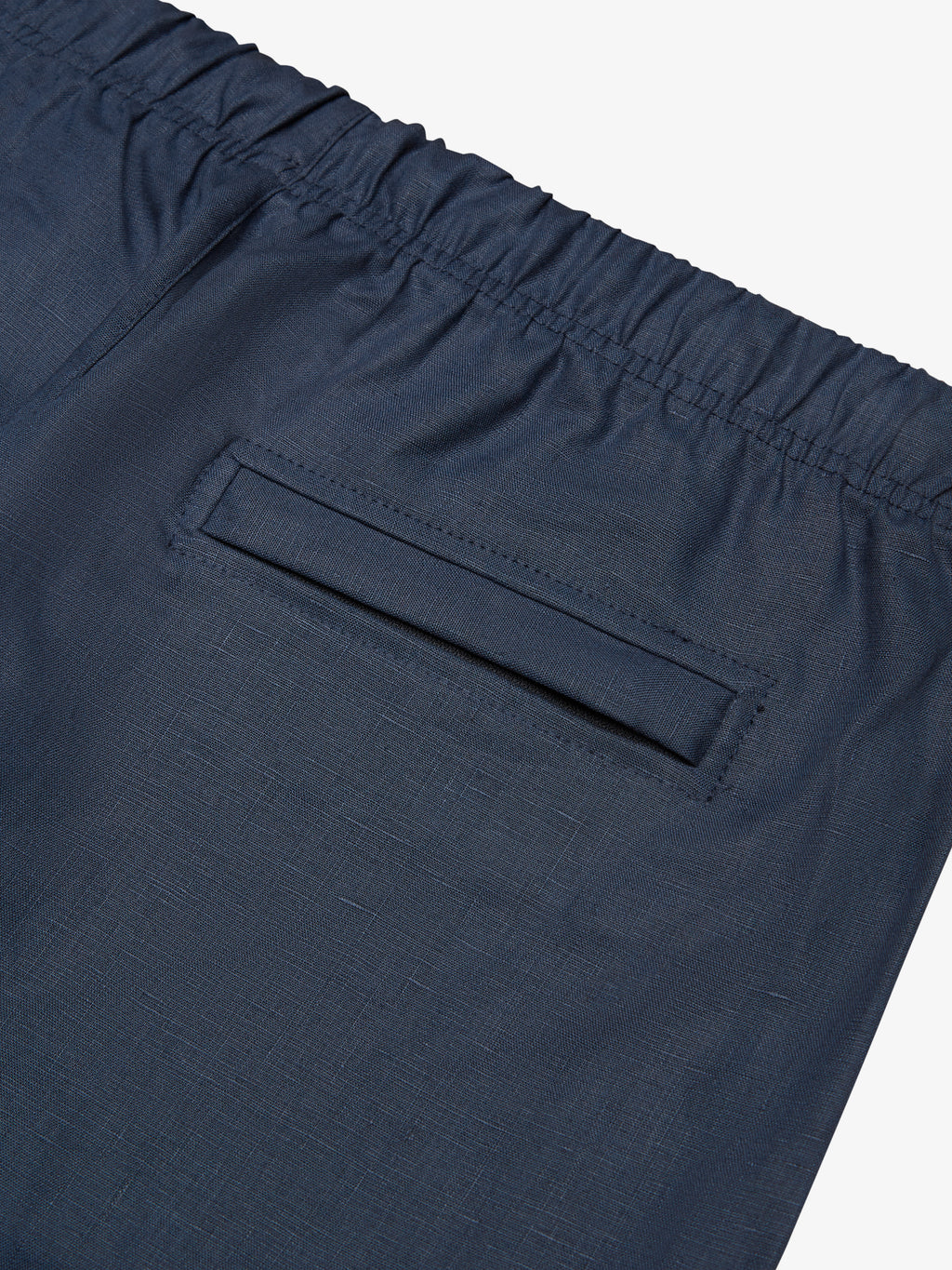 Linen Stretch Sport Shorts | Navy