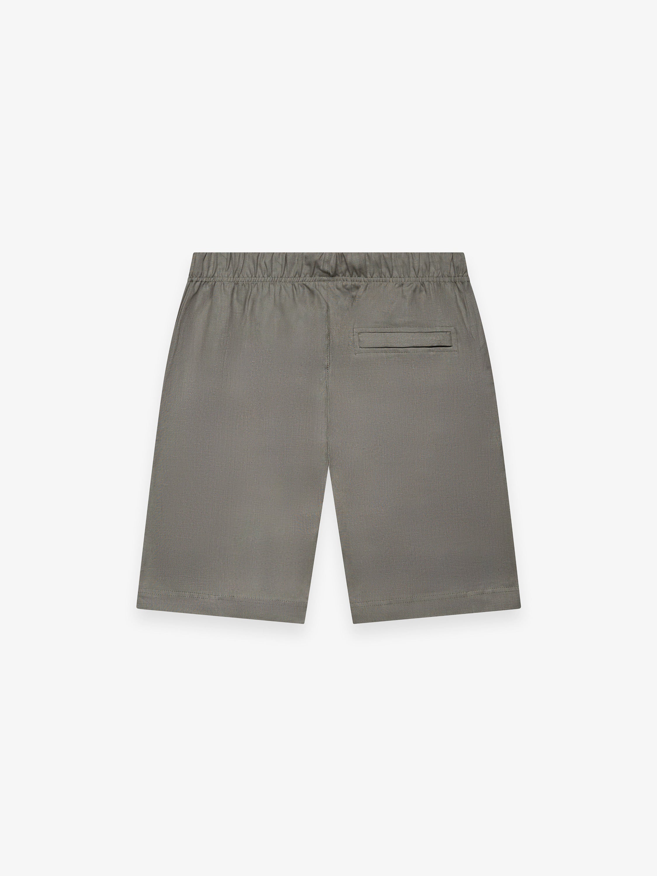 Linen Stretch Sport Shorts | Sage Green