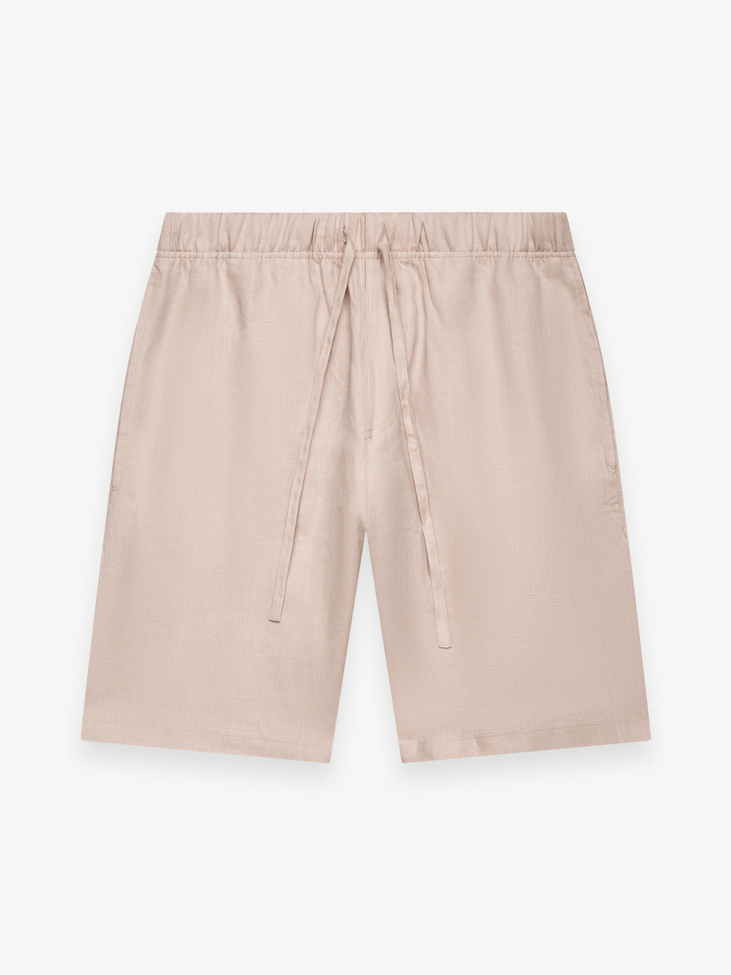 Linen Stretch Sport Shorts | Light Beige