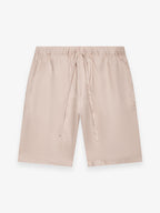 Linen Stretch Sport Shorts | Light Beige