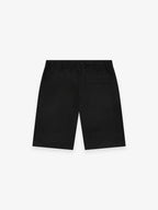 Leinen-Stretch Sportshorts | Schwarz