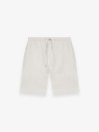 Linen Stretch Sport Shorts | Light Grey