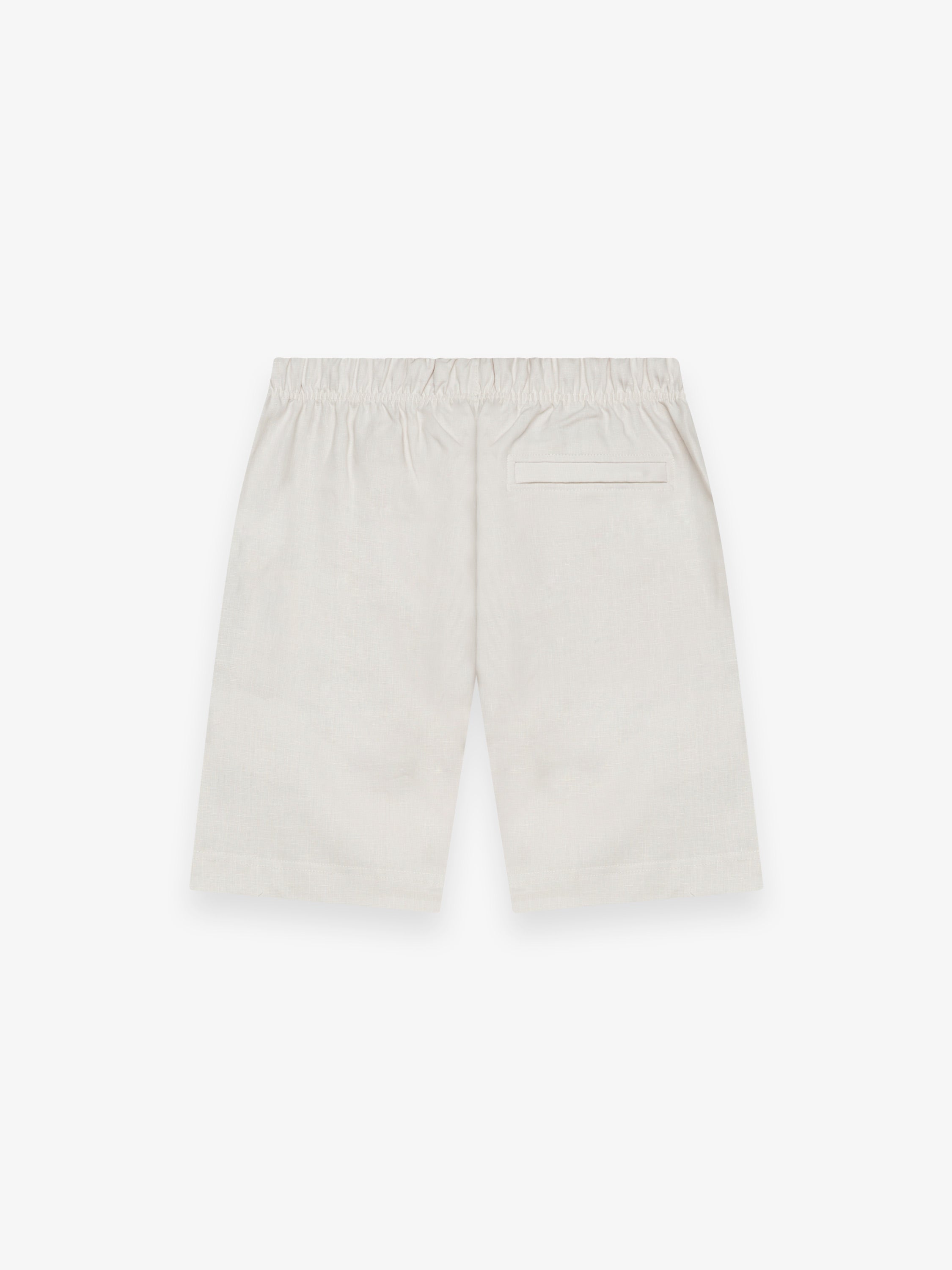 Linen Stretch Sport Shorts | Light Grey